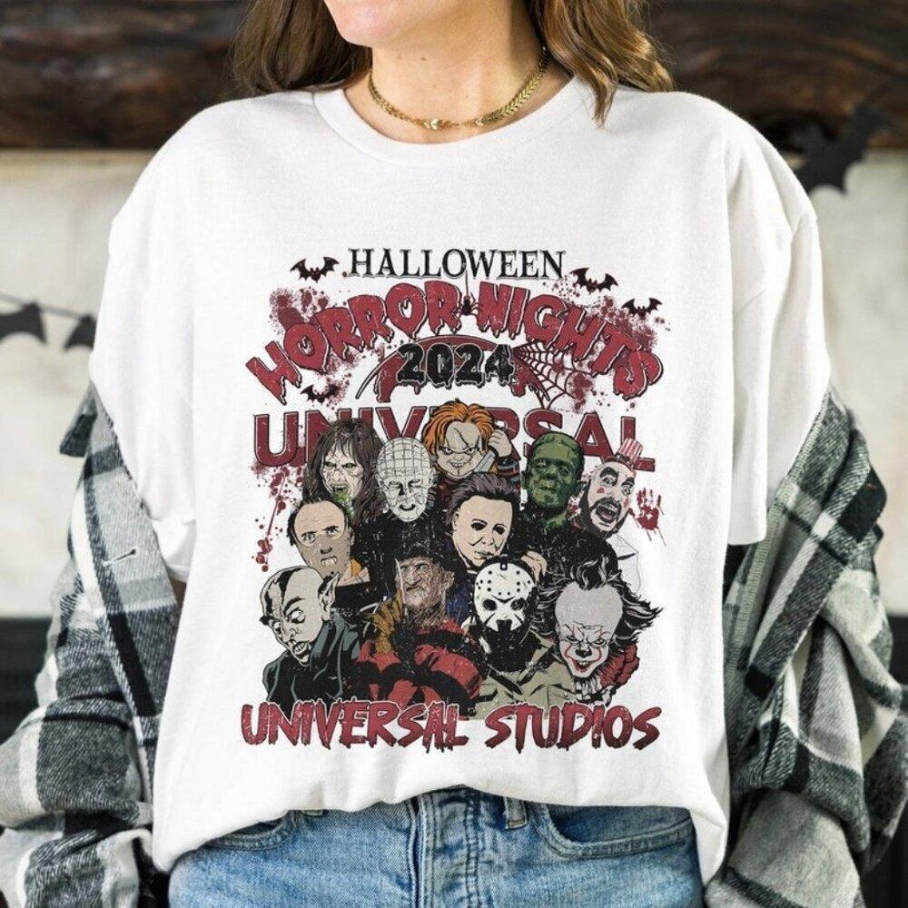Halloween Horror Nights Universal Studios Retro Scary T-Shirt